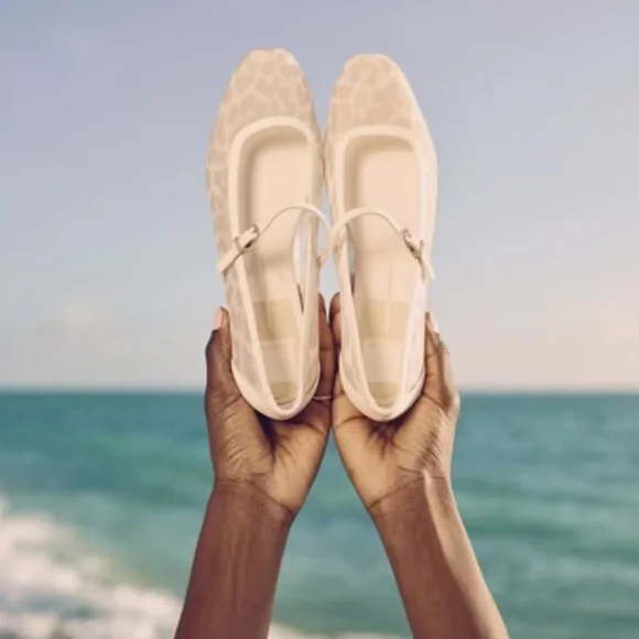 Dolce Vita Mesh Leopard Print Mary Jane Flats - Picture 3 of 9